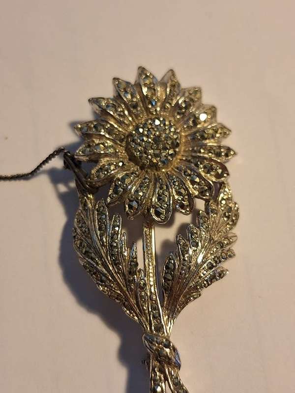 Marcasite brooch