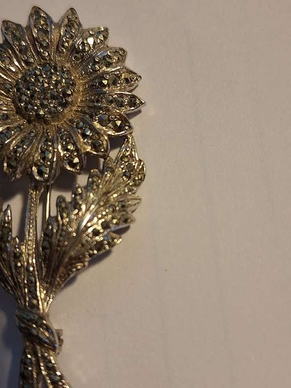 Marcasite brooch