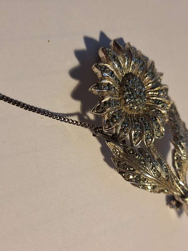 Marcasite brooch