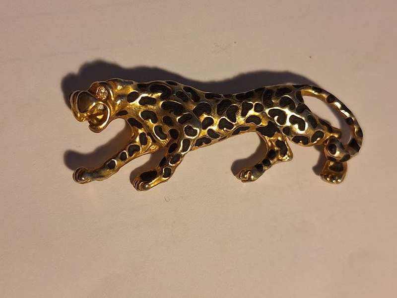 Vintage Leopard brooch