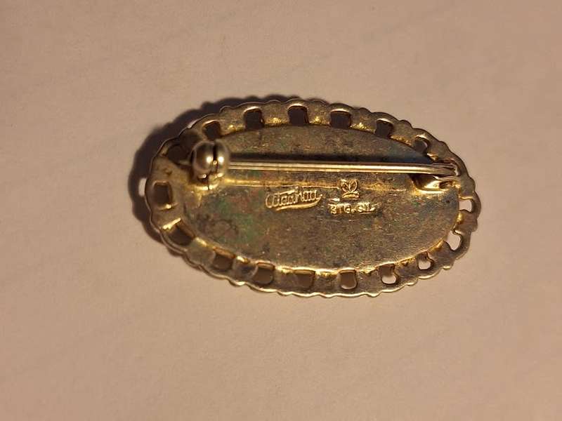 1950s Paua shell and silver brooch