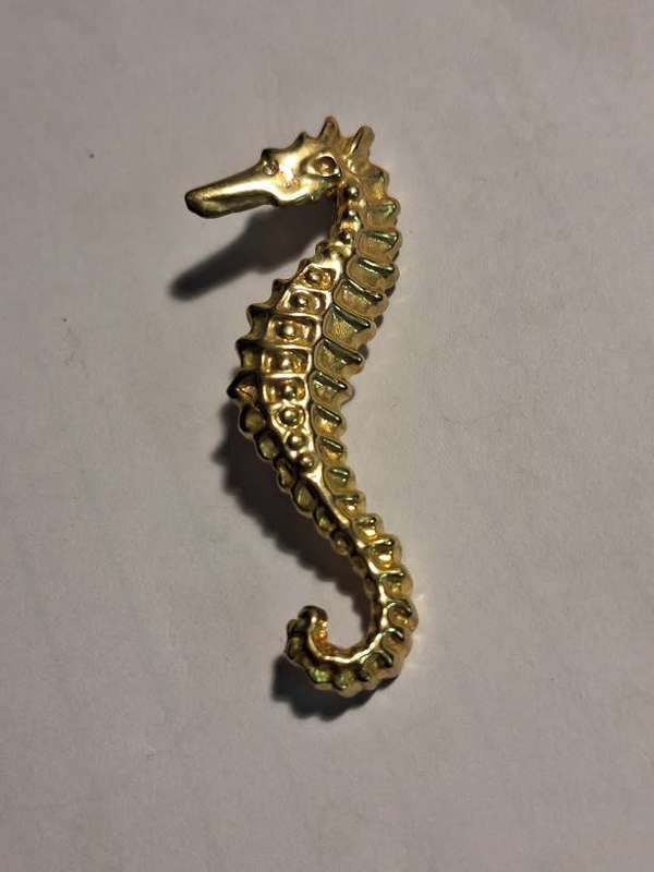 Seahorse brooch