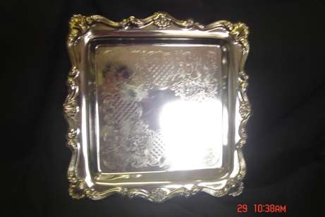 LOVELY SILVER PLATED SANDWICH SERVER