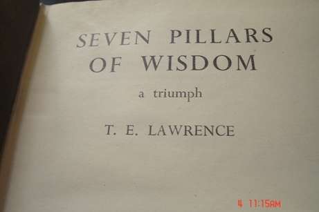 SEVEN PILLARS OF WISDOM BY T E LAWRENCE