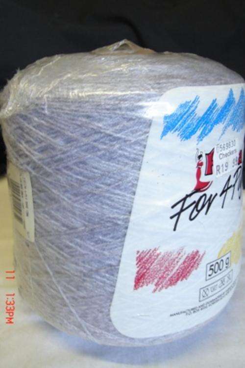 FIESTA 4 PLY 500GR WOOL, SILVER GREY