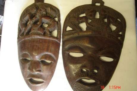 2 ETHNIC MASKS