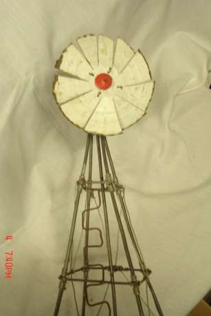 OLD WORLD WINDMILL, WIRE AND METAL FOR YOUR GARDEN