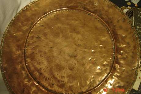 VERY LARGE COPPER WALL PLATE