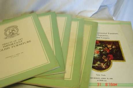 7 X BOOKS FROM CHRISTIES ON VARIOUS ANTIQUES