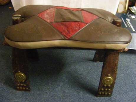 LOVELY OLD CAMEL CHAIR