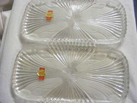 LOVELY LEAD CRYSTAL PLATTERS