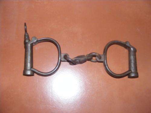 RARE FIND ANTIQUE HANDCUFFS
