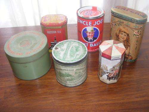 COLLECTION OF INTERESTING VINTAGE TINS