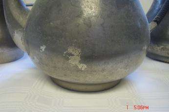 OLD PEWTER TEA AND COFFEE SET