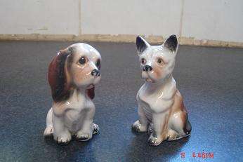 2 LOVELY DOG ORNAMENTS