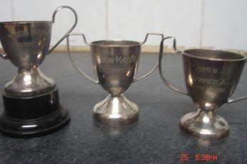 3 TROPHIES ENGRAVED