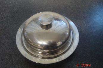 STAINLESS STEELE BUTTER DISH