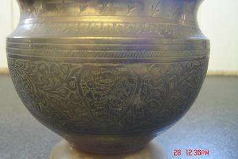 LOVELY BRASS ROSEBOWL