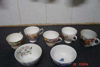 SOME COLLECTABLE CUPS AND BOWLS