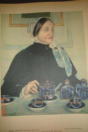 LADY AT THE TEA TABLE BY MARY CASSATT PRINT