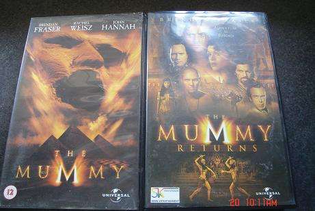 THE MUMMY AND THE MUMMY RETURNS VHS