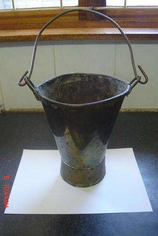 LOVELY BRASS BUCKET NOT IN PERFECT CONDITION BUT A LOT OF CHARACTER