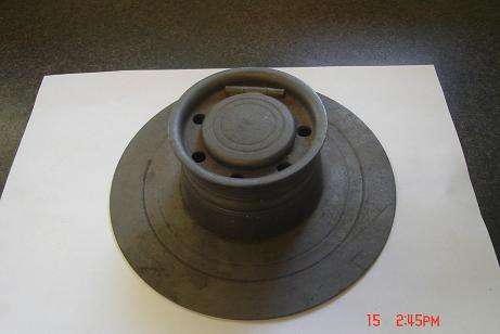 LOVELY OLD PEWTER INKWELL