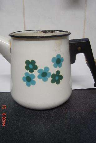 LOVELY OLD ENAMEL TEA/COFFEE POT