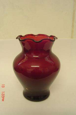 LOVELY RED GLASS VASE