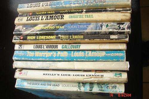 10 X LOUIS LAMOUR WESTERNS TO ADD TO YOUR COLLECTION