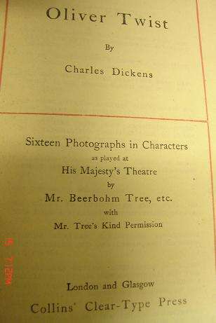 OLIVER TWIST BY CHARLES DICKENS BOOK ABOUT 100 YEARS OLD