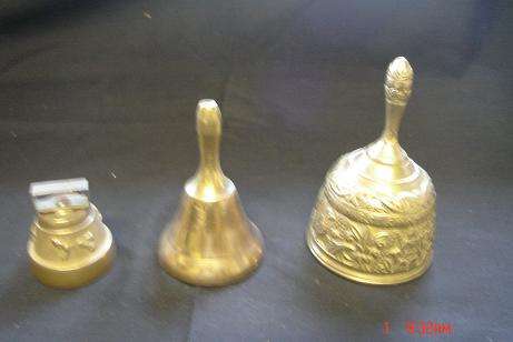 3 LOVELY BRASS BELLS