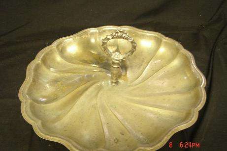 LOVELY SILVER PLATED BISCUIT SERVER FOR RESTORATION