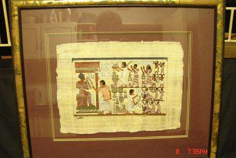 EGYPTIAM PICTURE ON PAPYRUS