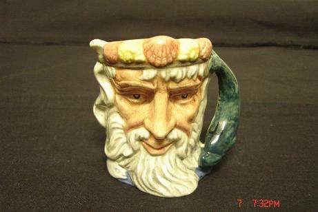ROYAL DOULTON NEPTUNE MINIATURE TOBY D6555