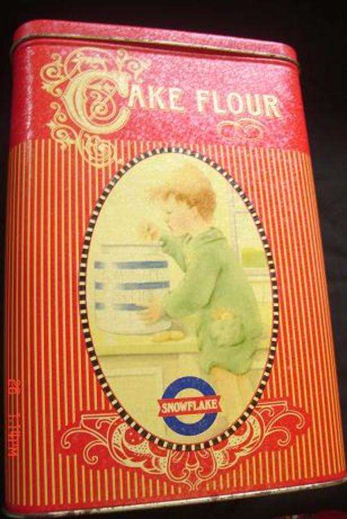 SNOWFLAFE CAKE FLOUR TIN