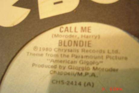 GIORGIO MORODER AND BLONDIE SEVEN SINGLE