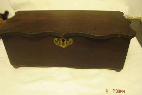LOVELY OLD WOODEN JEWELLERY BOX