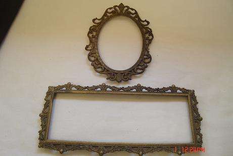 2 STUNNING BRASS FRAMES