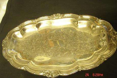 STUNNING SILVER PLATED DISH