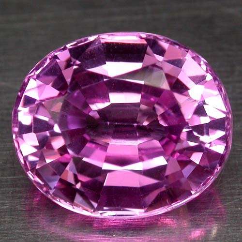 7.36CT.GORGEOUS AAA PLATINUM PINK SAPPHIRE LAB CORUNDUM OVAL