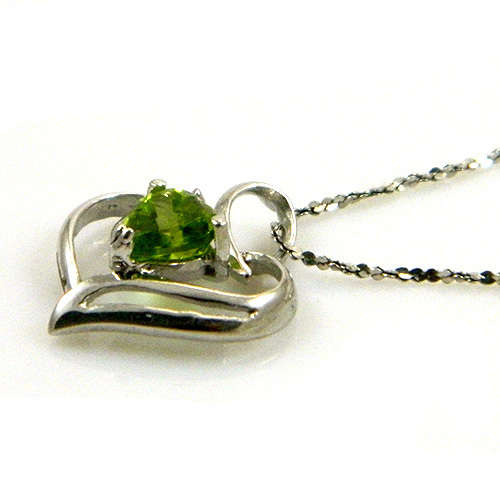 Garnet  Pendant - Beautiful Garnet Heart set in .925 Silver