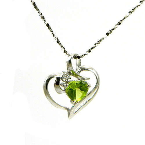 Garnet  Pendant - Beautiful Garnet Heart set in .925 Silver
