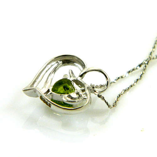 Garnet  Pendant - Beautiful Garnet Heart set in .925 Silver