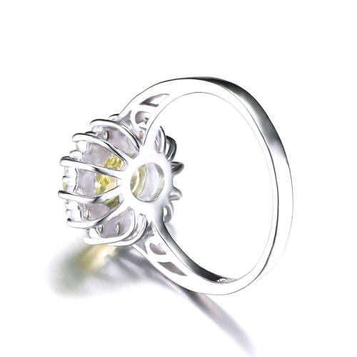 RING~GENUINE Citrine  Ring- setting .925silver~Size 8