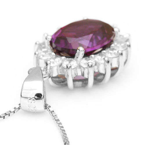 PENDANT~Beautiful Natural Alexandrite Sapphire Pendant Solid 925 Sterling Silver