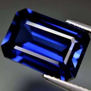 6.55Ct.AWESOME CORNFLOWER BLUE LAB CREATED SAPPHIRE