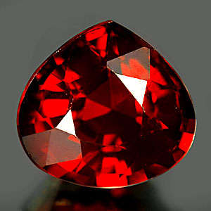 1.38 Ct. Pear Natural Red Orange Spessartine Garnet