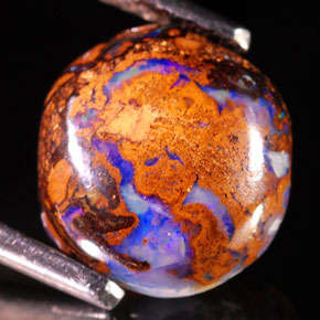 4.48ct.PATTERN&VIOLET CRYSTAL Yowah Nut Boulder OPAL