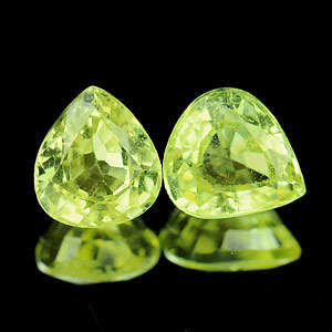 1.23 Ct. 2 Pcs. Natural Greenish Yellow Mali Garnet Gems